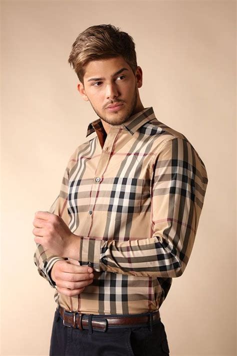 burberry formal shirt men